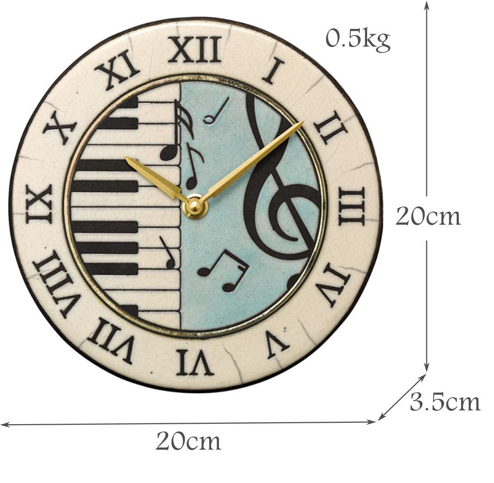 Amazon.co.jp: リズム(RHYTHM) 掛け時計 ブルー φ20x3.5cm